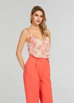 Floral blouse with chain strap LYNNE SS25 - Image 3