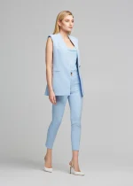 Γιλέκο μακρύ με όρθιο γιακά LYNNE SS25 - Image 3