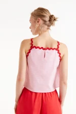 Pink picunela strappy top COMPANIA FANTASTICA SS25 - Image 3