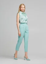 Παντελόνι crop με πιέτες LYNNE SS25 - Image 4