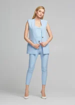 Γιλέκο μακρύ με όρθιο γιακά LYNNE SS25 - Image 4