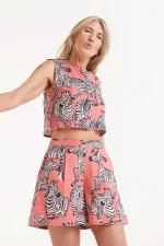 Safari print shorts COMPANIA FANTASTICA SS25 - Image 4