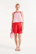 Pink picunela strappy top COMPANIA FANTASTICA SS25 - Image 5