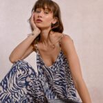 Καμιζόλ με στάμπα ζέβρα MOLLY BRACKEN SS25