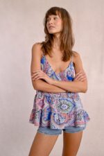 Φαρδύ καμιζόλ με βολάν MOLLY BRACKEN SS25