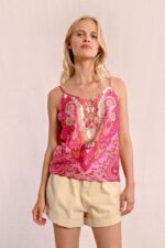 Printed backless camisole MOLLY BRACKEN SS25