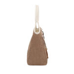 light brown Raffaella Shopper With Keychain LE PANDORINE SS25 - Image 2