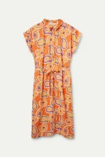 Ameba print midi shirt dress COMPANIA FANTASTICA SS25 - Image 2