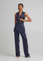 Metallic vest with pockets LYNNE SS25 - Image 3