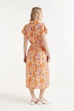 Ameba print midi shirt dress COMPANIA FANTASTICA SS25 - Image 3