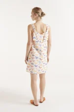 Φόρεμα με στάμπα φιόγκους COMPANIA FANTASTICA SS25 - Image 3