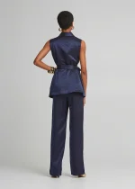 Metallic vest with pockets LYNNE SS25 - Image 4