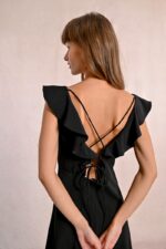 Short dress, lace-up back MOLLY BRACKEN SS25 - Image 4