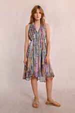Κοντό πλισέ εμπριμέ φόρεμα MOLLY BRACKEN SS25 - Image 5
