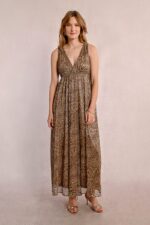 Long leopard dress MOLLY BRACKEN SS25 - Image 5