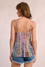 Ημιδιάφανo εμπριμέ καμιζόλ MOLLY BRACKEN SS25 - Image 6