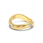 Selena Ring CZ Gold EDBLAD SS25