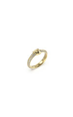 KNOT YOU Gold Ring With Stones GUESS SS25