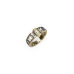 STEEL HASHTAG Gold Ring With Stones GUESS SS25