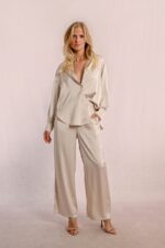Rhinestone satin pants MOLLY BRACKEN SS25