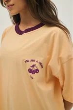 Woman T-shirt with Silk Screen Print - Cherry PCP SS25 - Image 2