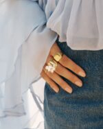 Pearl Signet Ring Gold EDBLAD SS25 - Image 2