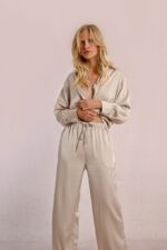 Rhinestone satin pants MOLLY BRACKEN SS25 - Image 2