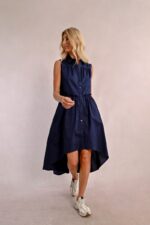 Asymmetrical shirt dress MOLLY BRACKEN SS25 - Image 3