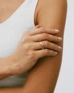 Selena Ring CZ Gold EDBLAD SS25 - Image 3