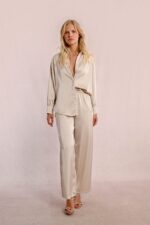 Rhinestone satin pants MOLLY BRACKEN SS25 - Image 3