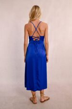 Μακρύ σταυρωτό φόρεμα στην πλάτη MOLLY BRACKEN SS25 - Image 5