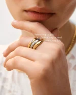 Selena Ring CZ Gold EDBLAD SS25 - Image 5