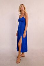 Μακρύ σταυρωτό φόρεμα στην πλάτη MOLLY BRACKEN SS25 - Image 6