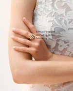 Selena Ring CZ Gold EDBLAD SS25 - Image 6