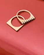 Twiggy Ring CZ Gold EDBLAD SS25 - Image 6