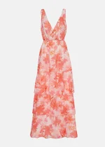Printed maxi dress with ruffles LYNNE SS25