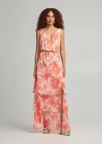 Printed maxi dress with ruffles LYNNE SS25 - Image 2