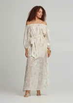 Μάξι έξωμο lurex φόρεμα LYNNE SS25 - Image 2