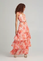 Printed maxi dress with ruffles LYNNE SS25 - Image 3