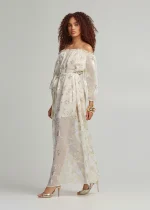 Μάξι έξωμο lurex φόρεμα LYNNE SS25 - Image 3