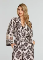 Ζακέτα εμπριμέ με σατέν όψη LYNNE SS25 - Image 3