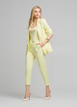 Comfortable crepe double-breasted jacket LYNNE SS25 - Image 3