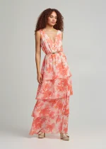 Printed maxi dress with ruffles LYNNE SS25 - Image 4