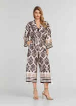 Ζακέτα εμπριμέ με σατέν όψη LYNNE SS25 - Image 4