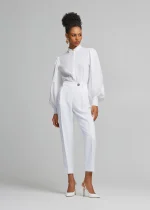 Pleated crop pants LYNNE SS25 - Image 4