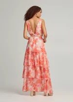 Printed maxi dress with ruffles LYNNE SS25 - Image 5