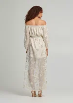 Μάξι έξωμο lurex φόρεμα LYNNE SS25 - Image 5