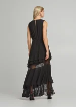 Maxi dress with ruffles and lace LYNNE SS25 - Image 5