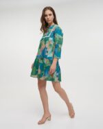 SHORT DRESS WITH 3/4 SLEEVE BLE SS25 - Image 4