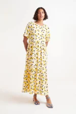 Onigiri geometric midi dress COMPANIA FANTASTICA SS25